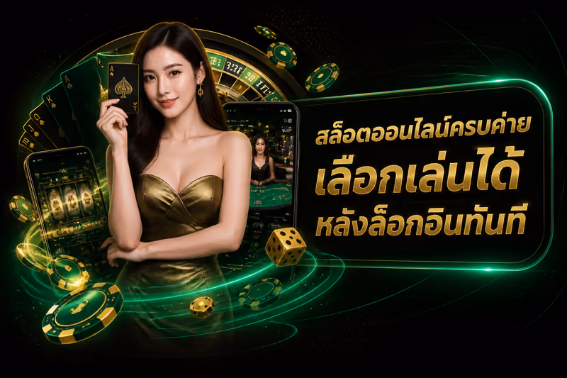 สล็อตออนไลน์ครบค่าย เลือกเล่นได้หลังล็อกอินทันที